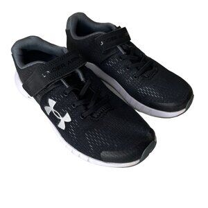 Under Armour Little Kids Pursuit Black & White Sneakers Size 2, EUR 33.5